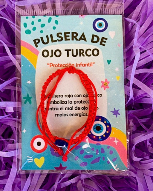 PULSERA 1 OJO DE TURCO,PROTECCIÓN INFANTIL