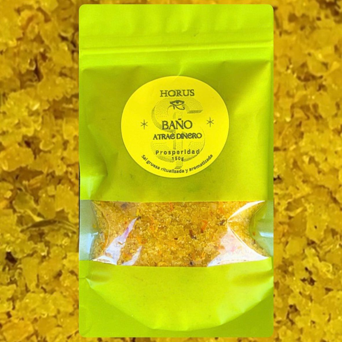 BAÑO ATRAE DINERO CON SAL GRUESA