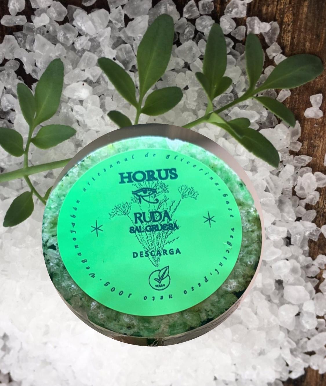 JABÓN DE RUDA ARTESANAL 80g CON SAL GRUESA -VEGANO