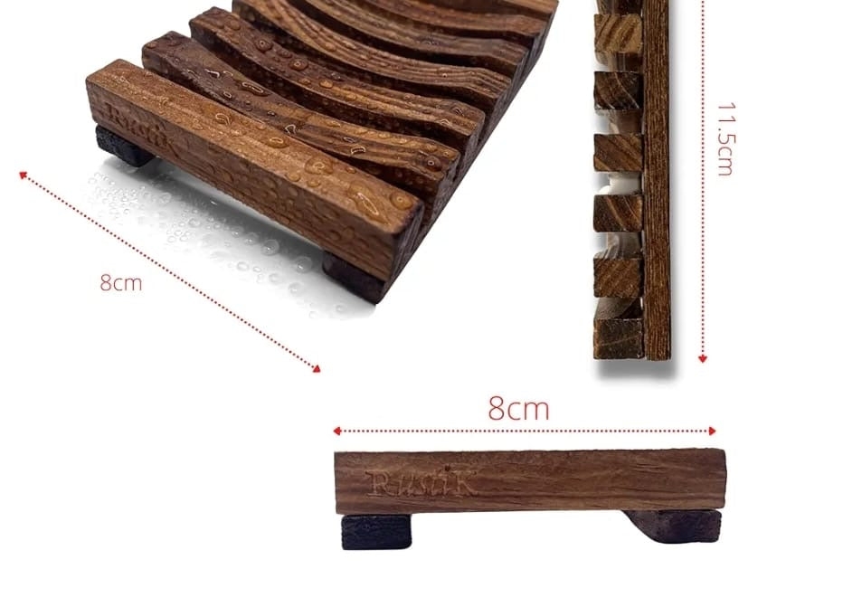 JABONERA DE MADERA NATURAL